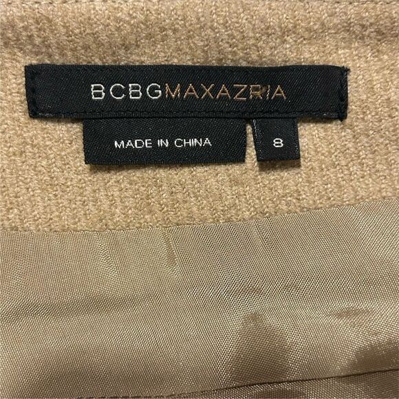 BCBGMaxAzria Lexa Fit and Flare Wool
Womens Size 8 Beige Knee Length Skirt - Picture 8 of 10